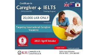 CERTIFICATE IN CAREGIVER NVQ Level 3  IELTS TRAINING PROGRAM [upl. by Retrac]