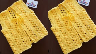 Most Easy Crochet Vest Top Sweater Blouse pattern  Crochet New Stitch [upl. by Wurst]