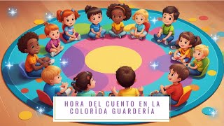 Hora del cuento en la colorida guarderíaCuentos infantiles coloridas cuentos divertido [upl. by Bucella]