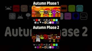 Incredibox Sprunki  Autumn Phase 1 Vs Autumn Phase 2 shorts sprunki [upl. by Sukhum]