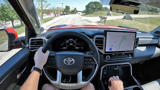 2022 Toyota Tundra Limited  iForce Max Hybrid  POV First Drive Binaural Audio [upl. by Carol-Jean]