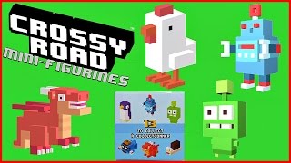 CROSSY ROAD MINI FIGURES plus Play Doh Surprise Egg [upl. by Nirrep]