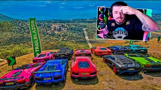 LADEIRA DA MORTE SEM FREIO  SÓ VALE LAMBORGHINI AVENTADOR  FORZA HORIZON 5 [upl. by Dottie882]