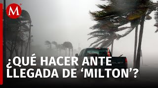 Gobierno de Yucatán declara alerta roja por huracán Milton [upl. by Eilsehc]