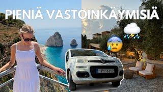 VUOKRAAUTO HAJOSI JA MYRSKY YLLÄTTI KESKEN ILLALLISEN  Zakynthos vlogi [upl. by Obala]