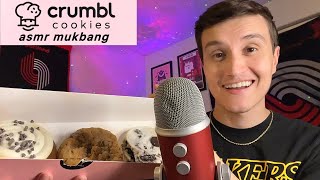 ASMR HUGE Crumbl Cookies Mukbang 🍪🥛 eating sounds [upl. by Nielson]