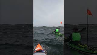 Itiwit X500 amp sea kayak kayaking against strong headwind 80 km archipelago expedition [upl. by Yddor]