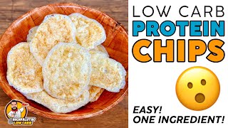 EASY amp CRISPY Low Carb CHIPS š® VIRAL Keto Protein CRISPS Recipe [upl. by Orfurd]