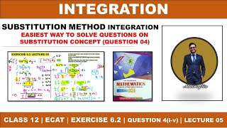 SECOND YEAR MATHS CHAPTER 06 INTEGRATION  EXERCISE 62 LECTURE 05  QUESTION 04 iv [upl. by Adine]