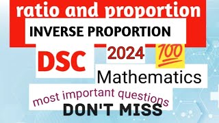 Inverse proportion l useful for all Competitive exams l DSC l appsc maths exam [upl. by Ailasor271]