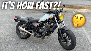 How Fast IS The New Honda Rebel 300 Top Speed Highway Capabilities and More [upl. by Montgomery]