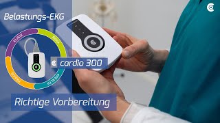 Anwendervideo BelastungsEKGrichtige Vorbereitung cardio 300 [upl. by Annirok]