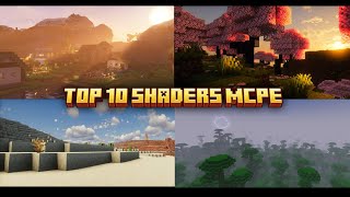 Top 10 Minecraft Popular Shaders Minecraft Pe [upl. by Mayda]