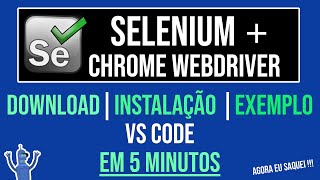 Como Instalar Selenium Webdriver  Chromedriverexe [upl. by Aitropal]