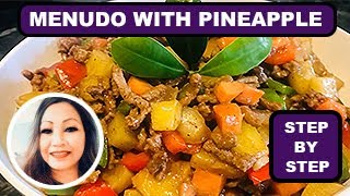 Menudo with Pineapple  Menudo Recipe  How to Cook Menudo [upl. by Onitnas532]