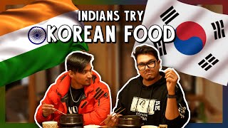 Indians Try Korean Food  Ok Tested [upl. by Lleret]