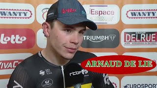 ARNAUD DE LIE  INTERVIEW POST RACE  BINCHE  CHIMAY  BINCHE 2024 [upl. by Sheba]