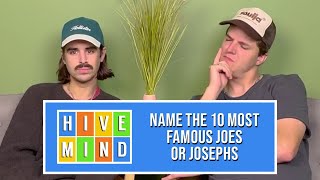 Guessing The 10 Most Famous Joes or Josephs [upl. by Trista]