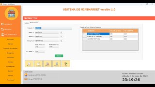 SISTEMA DE MINIMARKET Visual C Sharp y Microsoft SQL Server [upl. by Ma]