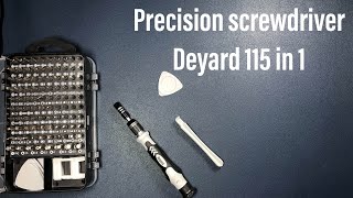 Precision screwdriver set DEYARD 115 in 1 [upl. by Ogren310]