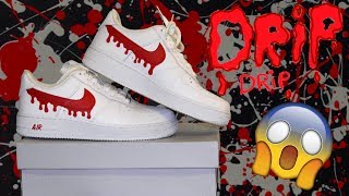 CUSTOM AIR FORCE 1 quotDRIPSquot TUTORIAL [upl. by Sina]