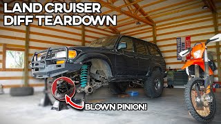 Land Cruiser 80 Differential Teardown and Building a Custom Gear Install Tool [upl. by Aissirac]