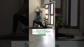 Esercizi per la flessibilità delle gambe💪 stretching eserciziacasa flessibilità perte neiperte [upl. by Peppie]