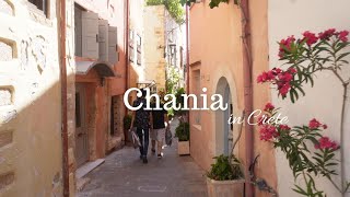 A walk in the charming city of Chania in Crete [upl. by Gnivri]