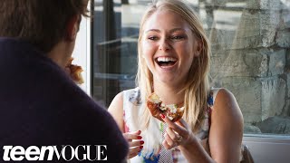 Carrie Diaries Star AnnaSophia Robb Talks Cronuts and Unicorns –Breakfast with Bevan–TeenVogue [upl. by Toogood]