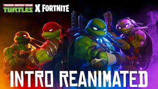 TMNT X Fortnite  Teenage Mutant Ninja Turtles 2012 Theme  Intro Reanimated [upl. by Emylee]