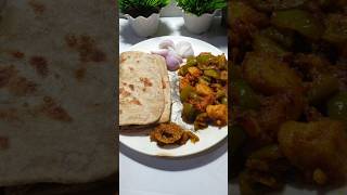 Shimla mirch aur aloo food recipe shorts [upl. by Piscatelli765]