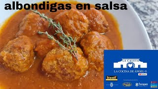 Albóndigas de ternera y cerdo en salsa española [upl. by Hullda577]