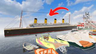 Titanic VS Ships and Boats Destruction Teardown Gameplay [upl. by Htiffirg]