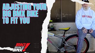 Making your big bmx bike fit your body size [upl. by Tutto]