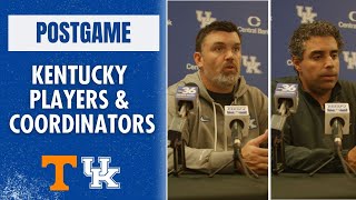 Kentucky players and coordinators talk loss to Tennessee [upl. by Edina845]