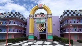 Disneys All Star Music Resort  Rock Section  Room Tour with MagicBand Entrance Walt Disney World [upl. by Adniral]