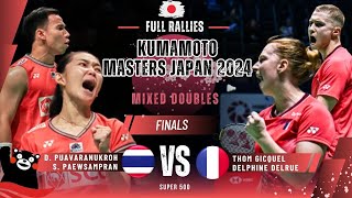 PuavaranukrohPaewsampran THA vs GicquelDelrue FRA  F  Kumamoto Masters Japan 2024 [upl. by Neillij132]