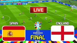 LIVE🔴 SPAIN vs ENGLAND  UEFA Euro 2024 FINAL  Live Football Match  FC 24 [upl. by Etteuqal]