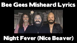 STEVIE RIKS  Bee Gees Misheard Lyrics  Night Fever Nice Beaver  With Stevie Riks [upl. by Assirehc]