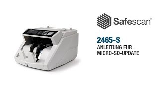 Safescan 2465S Anleitung Für MicroSDUpdate [upl. by Eustis]