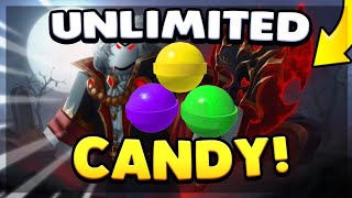 🎃NEW👻 AUTOFARM CANDY FOR HALLOWEEN UPDATE AUTO END ROUND  DIRECT LINK [upl. by Carrick]