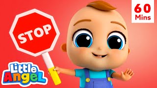 Red Light Green Light  More Little Angel Kids Songs amp Nursery Rhymes [upl. by Rybma]