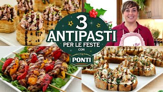 3 ANTIPASTI VELOCI E GUSTOSI PER LE FESTE Ricetta Facile  Fatto in Casa da Benedetta [upl. by Atilrep]