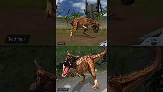 TORO CARNOTAURUS ALL ANIMATION  Jurassic World The Game [upl. by Yelkreb]