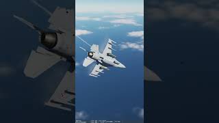 when cannon doesnt work the missile will do dcsworld dcs f16 topgun viper shorts [upl. by Asiruam]