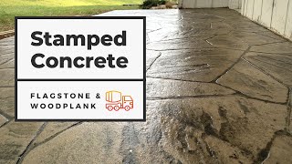 How to Form Pour and Finish a STAMPED CONCRETE Patio [upl. by Rebmat]