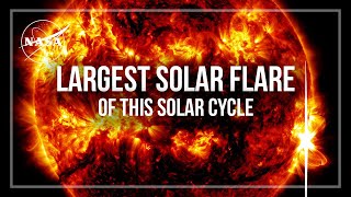 Sun Releases Largest Flare of this Solar Cycle [upl. by Ahsemik]