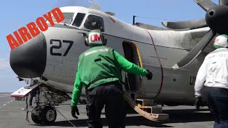 Grumman C2 Greyhound  USS Nimitz CVN68 [upl. by Ayaladnot224]