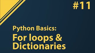 Python Tutorial Extracting values from dictionaries with for loops [upl. by Magbie]