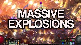 PoE 321 Massive AOE Explosions  Blade Vortex Scion [upl. by Casey207]